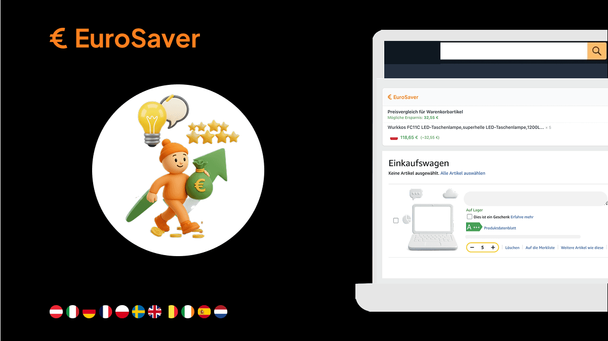 EuroSaver 1.4.5: Basket View and Order Number Copy Button Cover Image